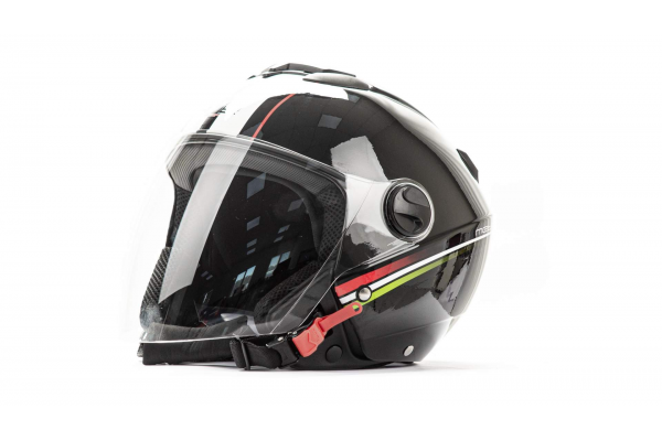 Шлем мото открытый HIZER 217 (L) #2 black