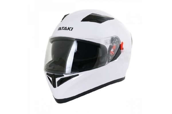 Шлем интеграл ATAKI JK316 Solid (белый глянцевый, L, 020229-825-9048)