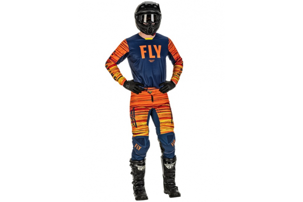 Джерси FLY RACING KINETIC WAVE (2022) (синий/оранжевый, XL, 140126-929-4884)