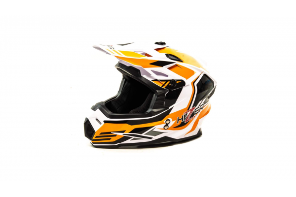 Шлем мото кроссовый HIZER J6801 (S) #7 neon yellow